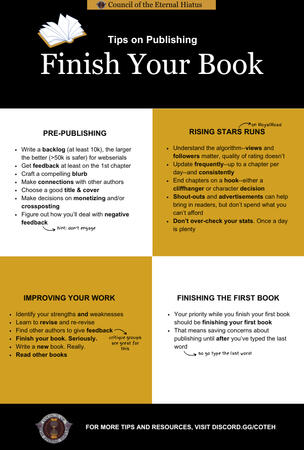 Tips on Publishing: Finish Your Book
